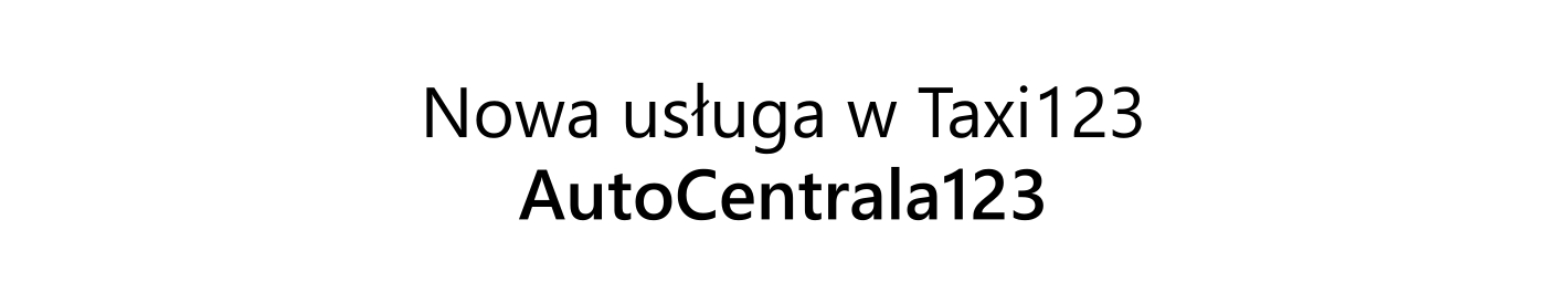 AutoCentrala123 - nowość